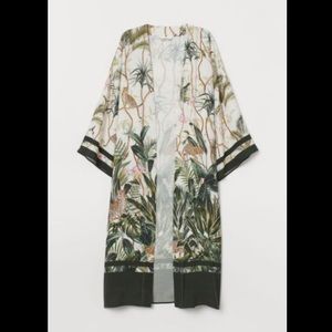 Tropical Print Kimono Robe/Jacket